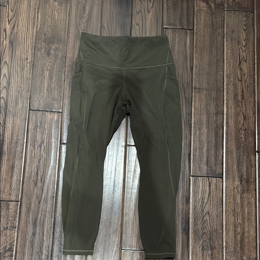 Chic Olive High-Waisted Leggings